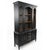 Vintage French Provincial China Hutch & Bar Cabinet by Bassett Furniture Company Gracefully proportioned and impeccably...