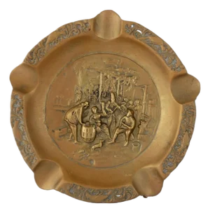 Early 20th Century French Bronze Still Life Ashtray