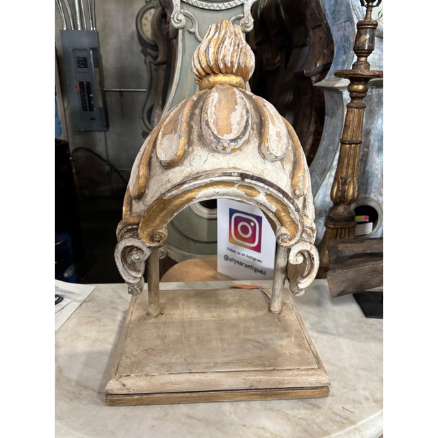 19th Century Italian Painted & Gilded Wood Fragments - A Pair For Sale - Image 11 of 12