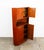 1960s Mid Century Danish Modern Corner Cabinet Unit Teak Denmark Hutch Brass For Sale - Image 4 of 12