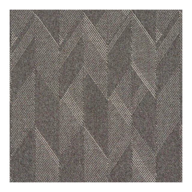 Schumacher Ezra Wool Fabric in Basalt For Sale