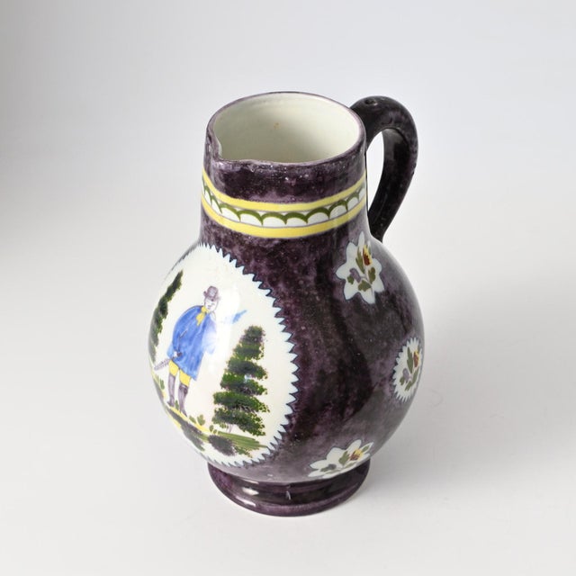 Brown Antique Manganese Ceramic Jug from Boch Freres Keramis, 1800s For Sale - Image 8 of 15