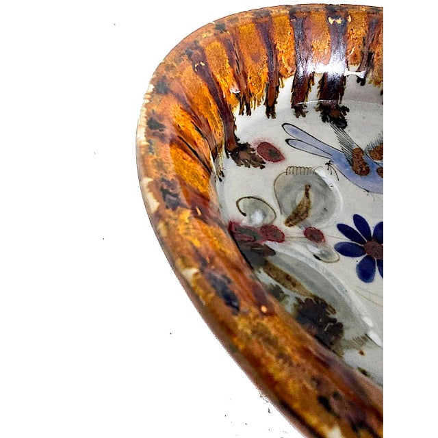 1970s Ken Edwards El Palomar Tonalá Mexico Ceramic Pedestal Bowl For Sale - Image 11 of 15