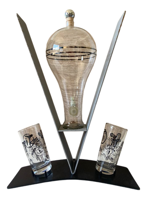Liqueur Fountain in Blown Glass from Muja, 1970s