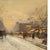 French Impressionist Painting Winter Landscape Scene "Foire De Montmartre" Paris by Eugene Galien-Laloue, 1900 For Sale - Image 10 of 12