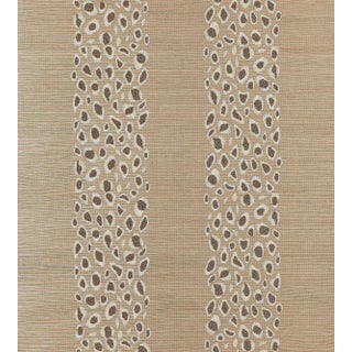 The House of Scalamandré Catwalk Embellished Grasscloth Wallcovering, Desert For Sale