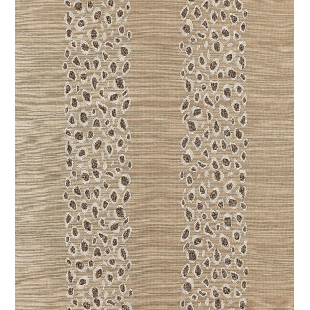 The House of Scalamandré Catwalk Embellished Grasscloth Wallcovering, Desert For Sale