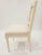 Coastal Regency Style White Lacquer Dining or Accent Chair With Coastal Coral Back For Sale - Image 3 of 5