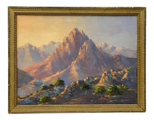 Mountain Landscape Original Oil Painting C.1940