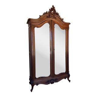 Grand Antique French Armoire – Monumental Country Estate Wardrobe For Sale