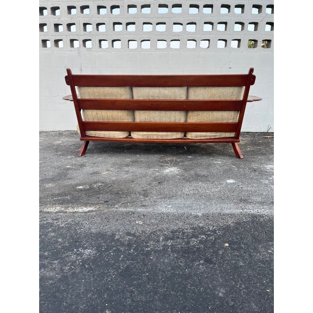 1930s Rare Transitional Modern Colonial Creations Paddle Arm Sofa by Herman DeVries for Cushman of Vermont For Sale In Atlanta - Image 6 of 11