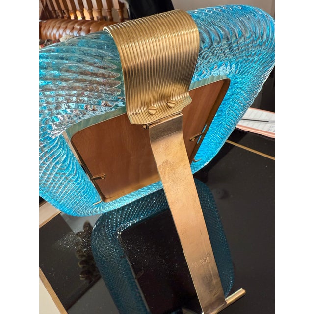 Sky Blue Murano Glass Frame, 2000s For Sale - Image 6 of 14