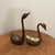 Brass Mid Century Modern Pair of Vintage Solid Brass Swan Figurines For Sale - Image 8 of 12