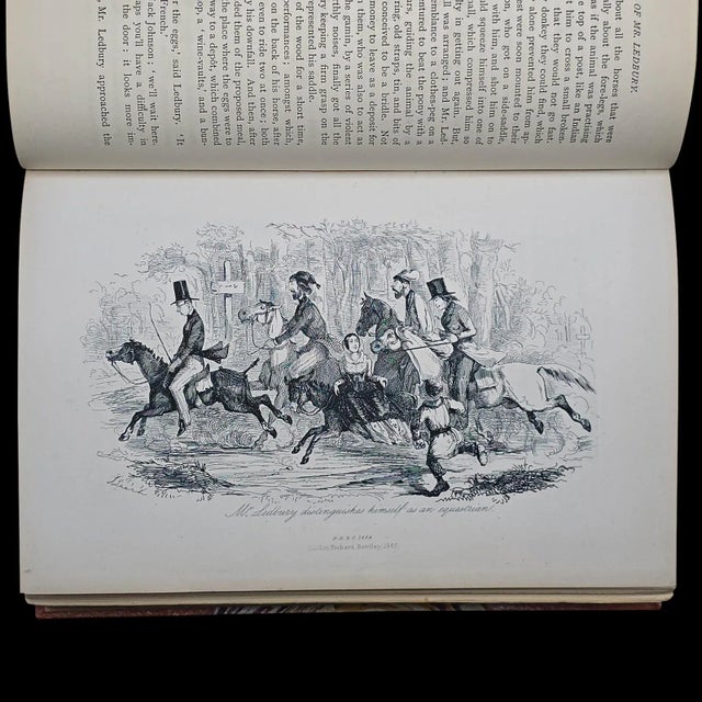 Paper Antique Book, Adventures of Mr Ledbury, Albert Smith, Novel, Literature, c.1886 For Sale - Image 7 of 12
