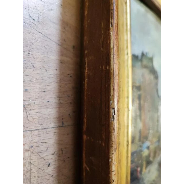Adolfo Carducci, Centre ville, Oil on Cardboard, Framed For Sale - Image 8 of 10