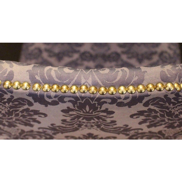 Textile C. 1920 Georgian Style Set of Four Upholstered Side Chairs For Sale - Image 7 of 7