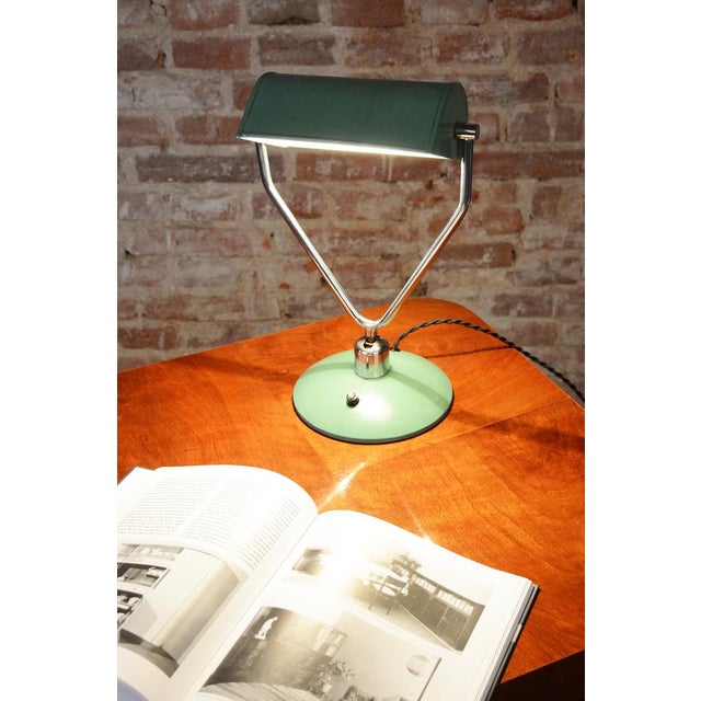 Mid-Century Table Lamp in Chrome-Plated Steel from NAPAKO, Czech, 1950s For Sale - Image 13 of 14