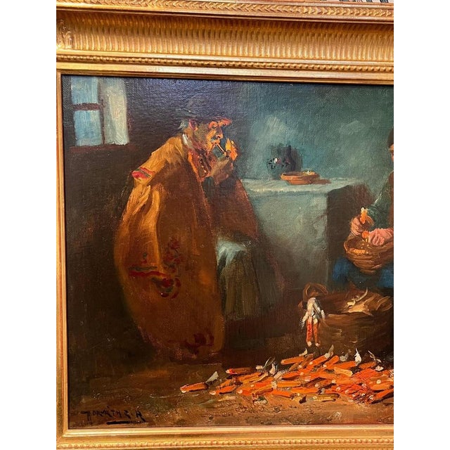 Andor G. Horvath, Figures, 1890s, Oil on Canvas, Framed For Sale - Image 6 of 10