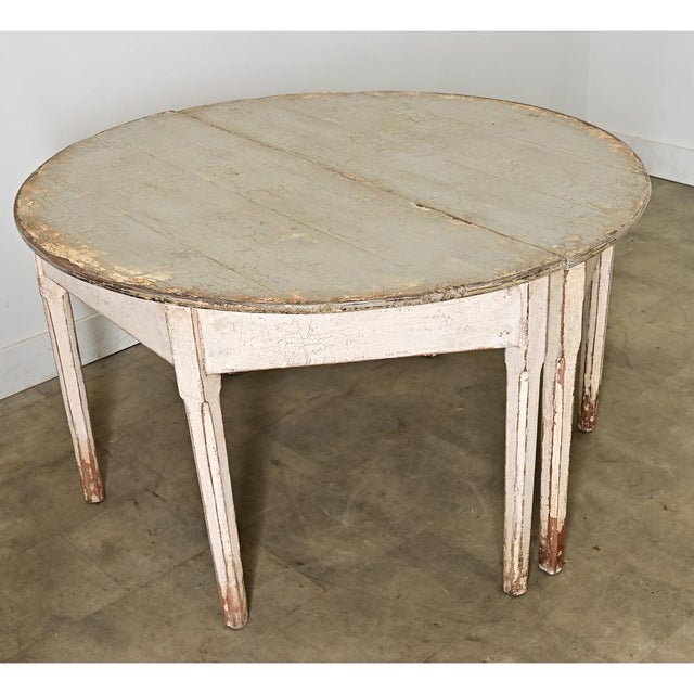 Swedish 20th Century Pair of Demilune Consoles For Sale - Image 12 of 12