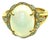 Bochic "Capri" Vintage White Opal & Diamond Ring Set In 18K Gold & Silver For Sale