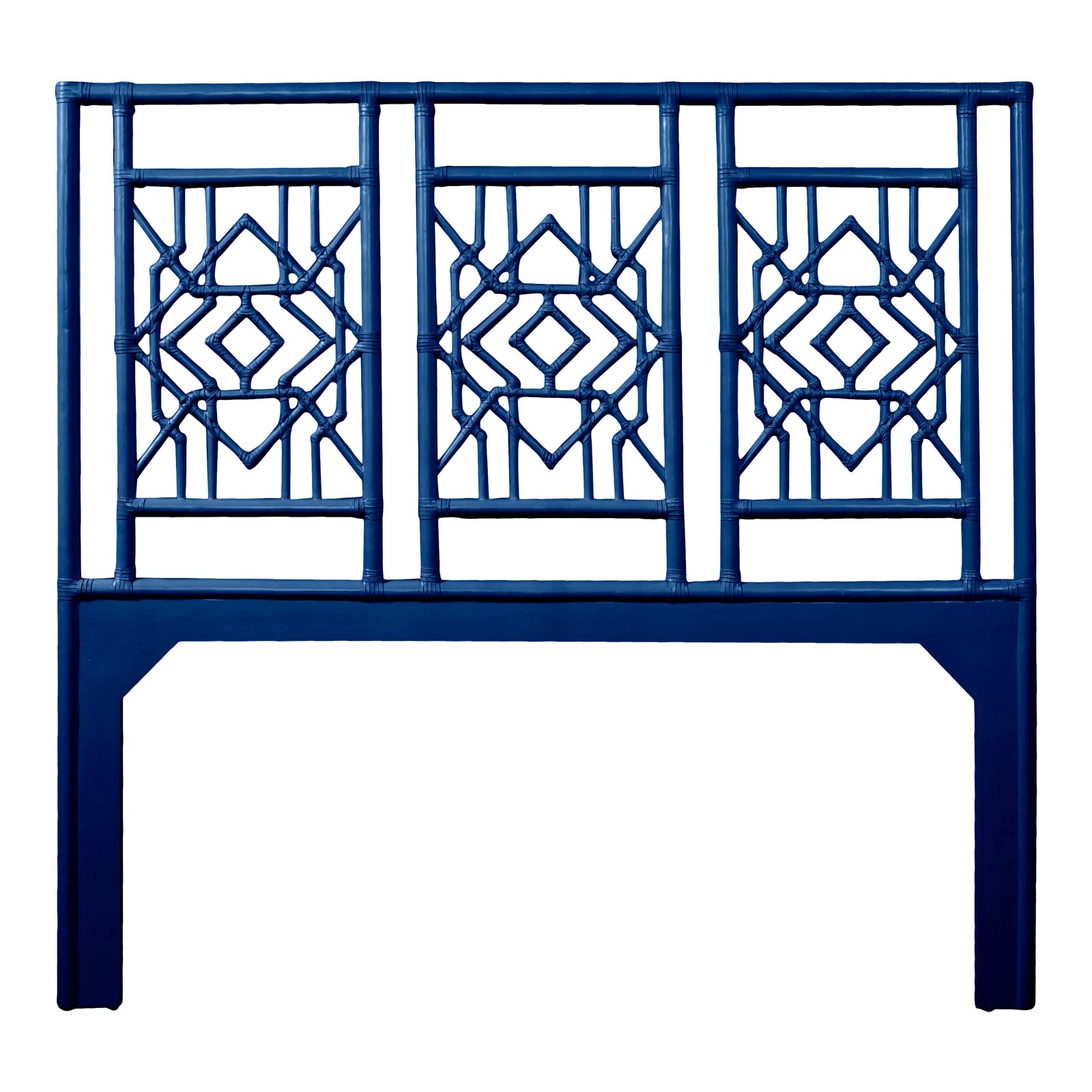 Tulum Headboard Queen Navy Blue Chairish