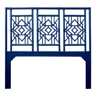 Tulum Headboard Queen - Navy Blue For Sale