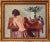 Terra Cotta Vintage Post Impressionist Painting of a Partial Nude Woman at a Table With Still Life For Sale - Image 8 of 8