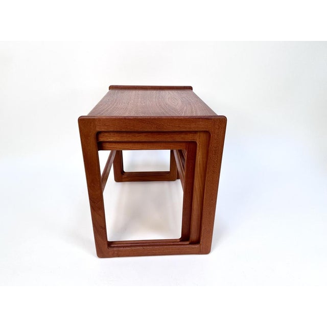 Nesting Tables in Teak by Arne Hovmand-Olsen for Mogens Kold, Denmark, 1960s, Set of 3 For Sale - Image 14 of 18