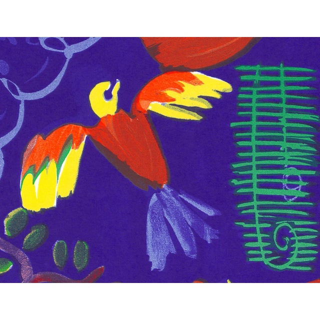 Abstract 1965 Lithograph After Raoul Dufy's "Les Oiseaux" (The Birds) For Sale - Image 3 of 6