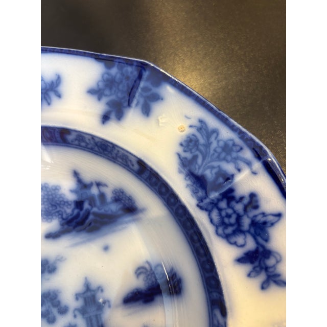 Wedgwood Chapoo Flow Blue Bowl For Sale - Image 11 of 12
