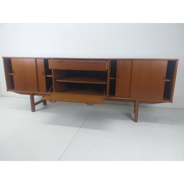 Brown Long Mid-Century Sideboard from Fristho, 1960s For Sale - Image 8 of 15