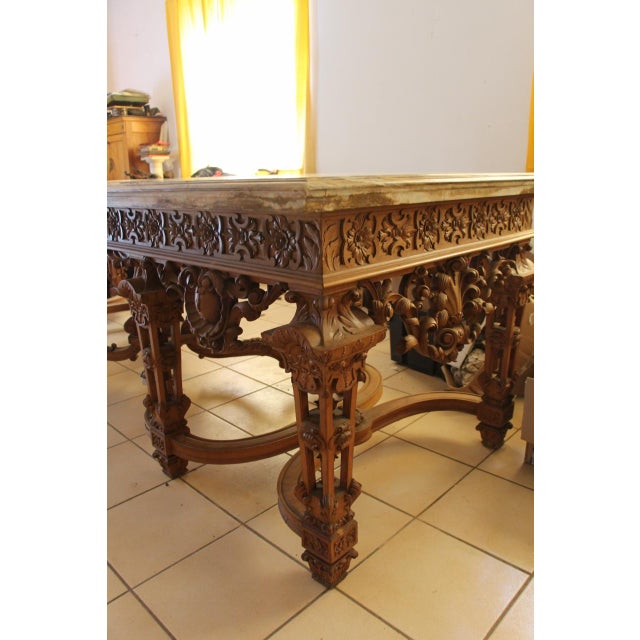 Console Table in Carved Wood For Sale - Image 16 of 18