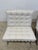 Ludwig Mies Van Der Rohe White Leather Barcelona Chairs for Knoll - A Pair For Sale - Image 12 of 17