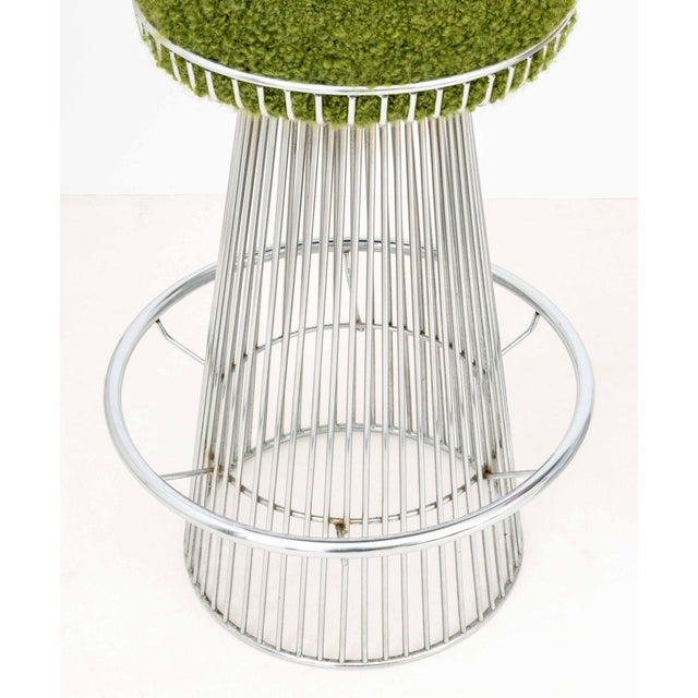 Chrome Arthur Umanoff for Contemporary Shells Stools, 4 For Sale - Image 8 of 9