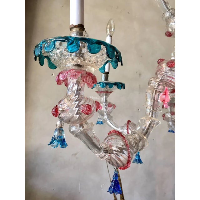 Large Murano Glass Carezzonico Chandelier For Sale - Image 4 of 8