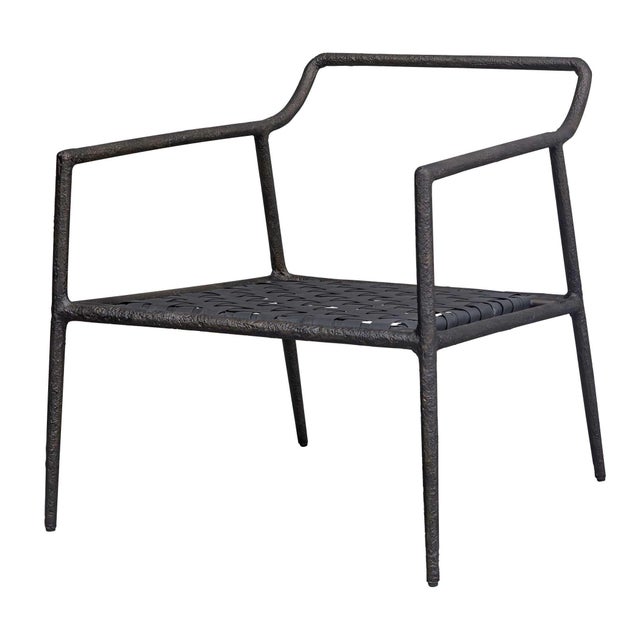 Modern Thayer Outdoor Upholstered Lounge Chair For Sale - Image 3 of 13