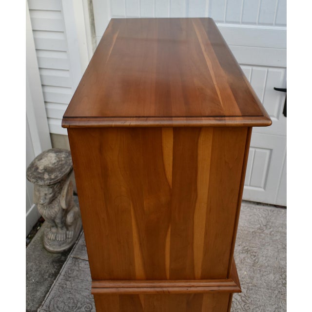 Vintage Taylor-Jamestown Solid Cherry Traditional Style Chest on Chest For Sale - Image 11 of 13