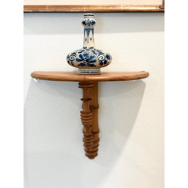 Antique 19th Century French Faux Bamboo Wall Bracket Shelf For Sale In Little Rock - Image 6 of 12