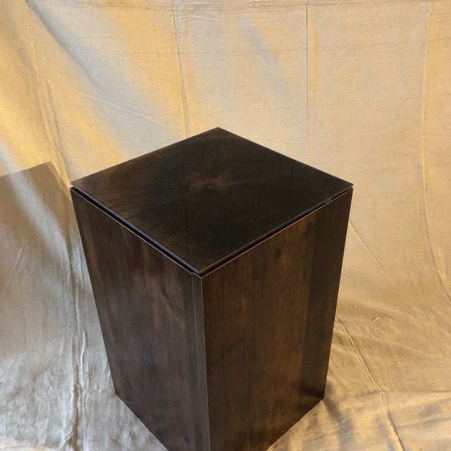 Faux Tree Stump Square Side Table Chairish