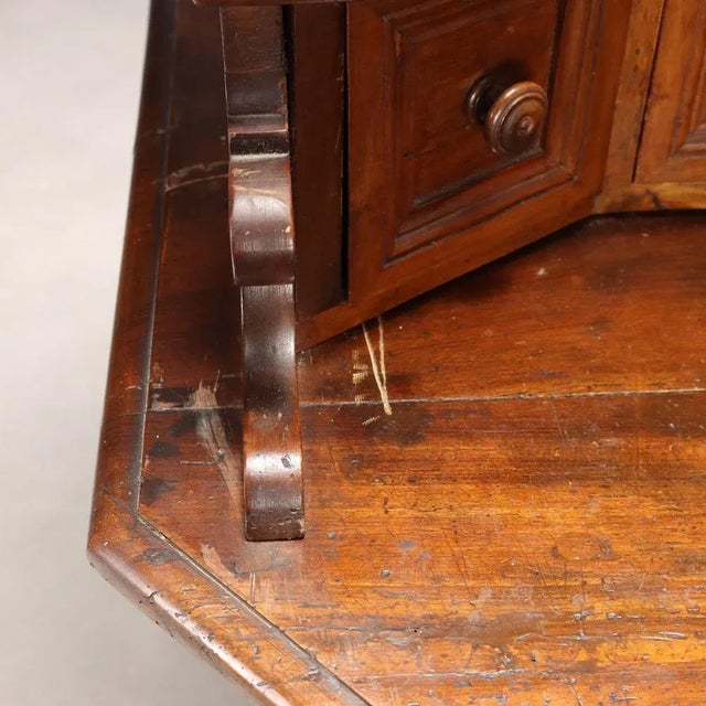 Antique Walnut Cupboard with Upper Drawers, 19th Century For Sale - Image 10 of 12
