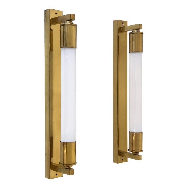 Art Deco Bauhaus Bedside Sconces, Germany, 1950s, Set of 2 For Sale