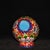 Asian Cloisonné Enamel Small Melon Ginger Jar With Peony Motif and Lid For Sale - Image 3 of 9