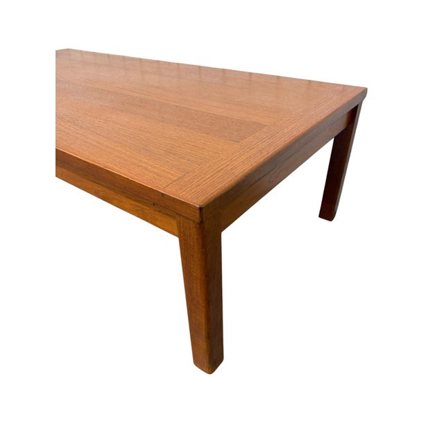 Mid-Century Danish Modern Teak Coffee Table - Refinished! For Sale - Image 4 of 5