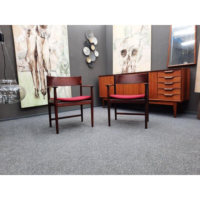 Mid-Century Modern Dining Chairs by Kurt Østervig for Sibast, 1960s, Set of 2 For Sale - Image 3 of 17