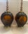 Vintage Phoenix Consolidated Light Co Amber 24” Set of Patriotic Lamps Rare - a Pair For Sale - Image 16 of 18