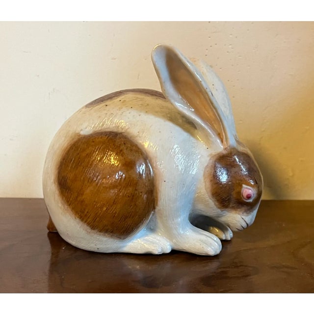19th Century Antique 19th Century Japanese Meiji Kutani Porcelain Model of a Rabbit or Hare For Sale - Image 5 of 12