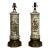 Early 1900s French Neoclassical Reverse Painted Églomisé Lamps, Pair For Sale