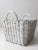Vintage Large White Storage Basket For Sale - Image 9 of 13