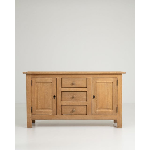 19th Century France Brutalist Amber Wood Storage Cabinets & Cupboards For Sale - Image 4 of 11