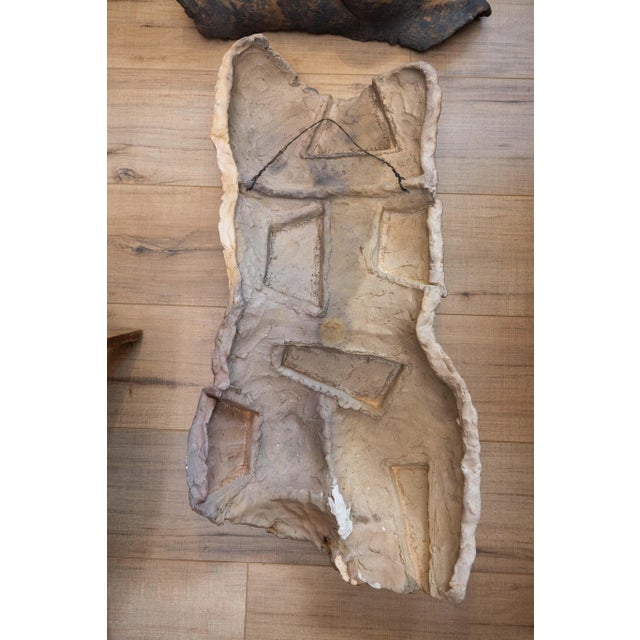 1980s Vintage Wabi-Sabi Low-Fired Ceramic Wall Sculpture, California Artist, 1980s–1990s For Sale - Image 5 of 11